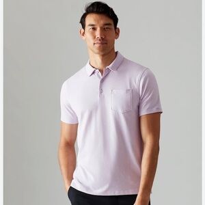 Rhone Men's Cloud 9 Polo Shirt in Pale Lavender